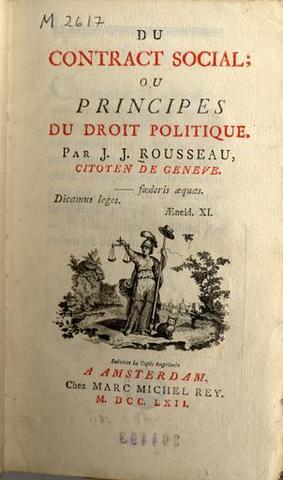 "Contrato Social"- Rosseau