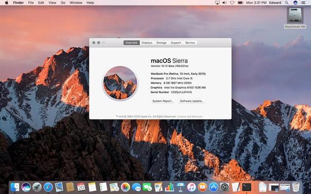 Mac OS X 10.12 Sierra