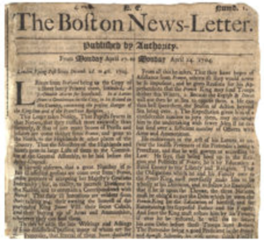 Primer periodico impreso