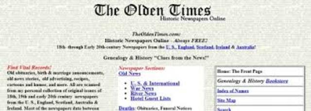 Primer periodico en la web