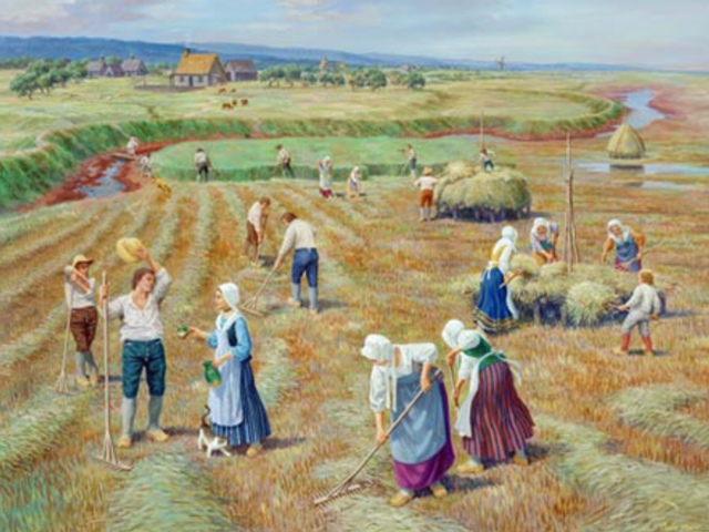 Acadians are exiled from their homes