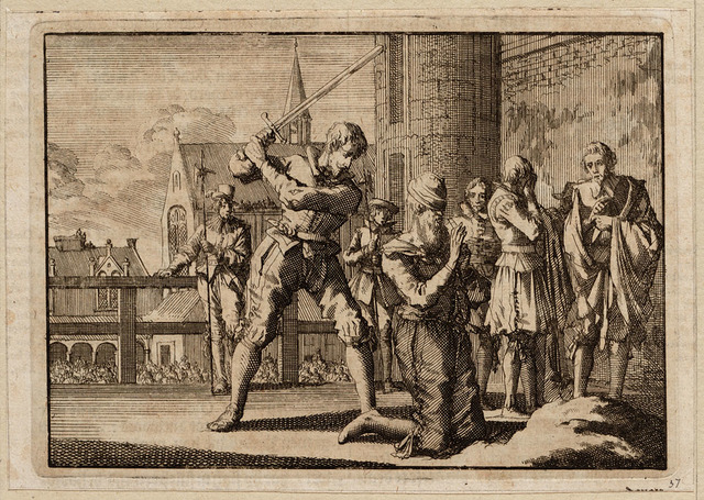 Johan van Oldenbarnevelt wordt onthoofd