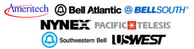 Por resolución judicial, la compañía AT&T se divide en siete proveedores (the Baby Bells)