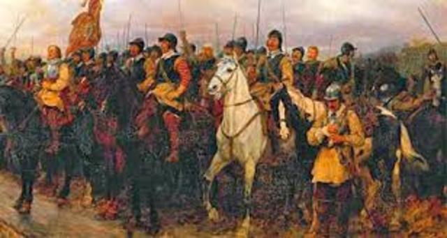 Cromwell's army defeated the Cavaliers