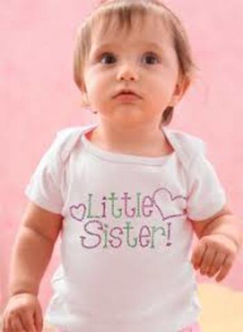 my baby sister was born