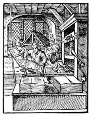 Gutenberg Makes Printing Press