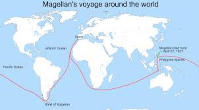 Magellan reaches the strait of Magellan