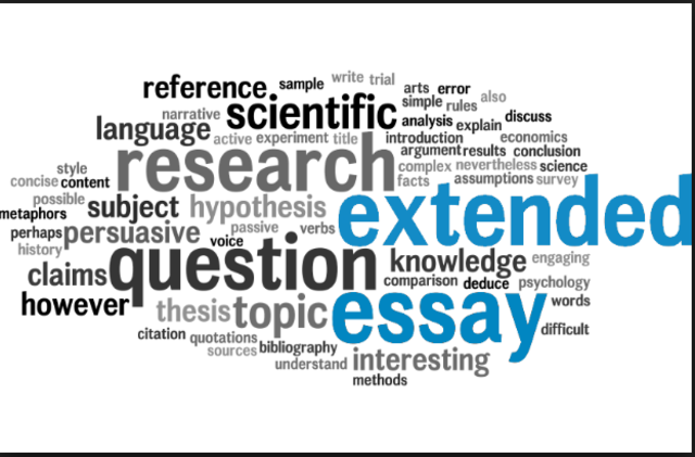 Escribiré el ensayo de Extended Essay para IB.