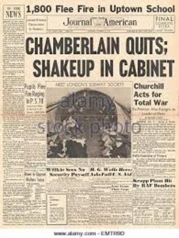 Chamberlain resigns