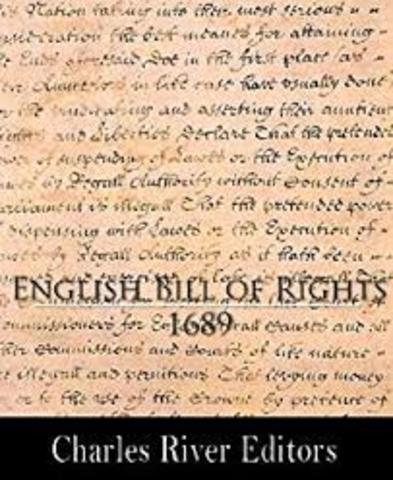 English Bill of Rights were accepted by Mary and William