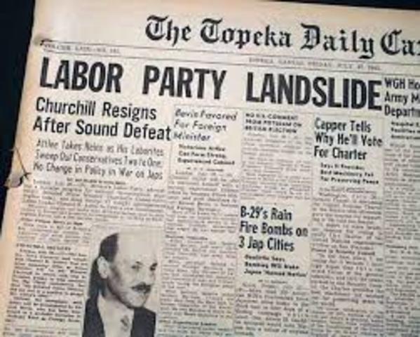 Churchill loses election