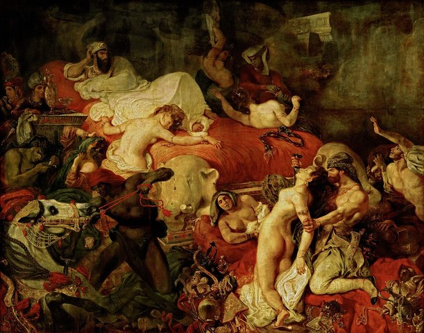 The Death of Sardanapalus Was Painted