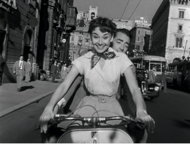 Audrey Hepburn starred in the film “Roman Holiday”