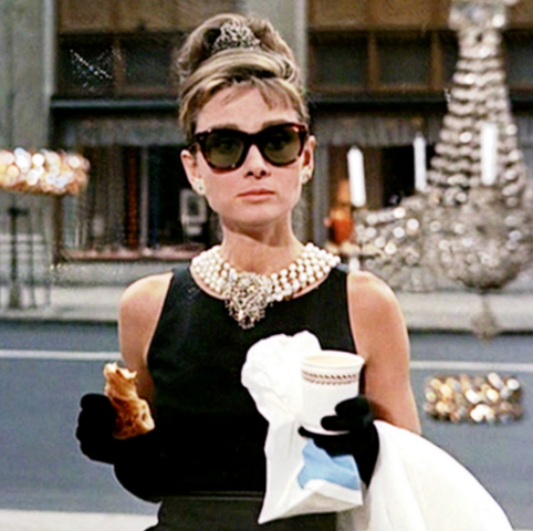 Audrey Hepburn stars in “Breakfast at Tiffany’s”