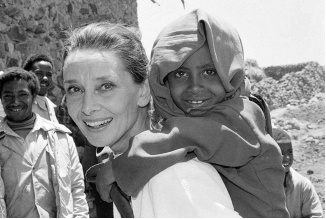 Audrey Hepburn becomes a humanitarian