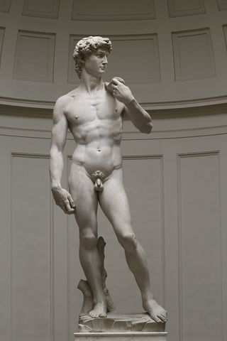 Michelangelo sculpts Statue of David
