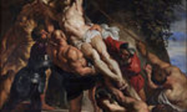 Rubens pinta el descendimiento de la cruz 1612