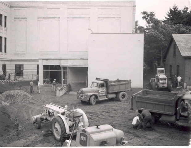 Loading dock added onto the building