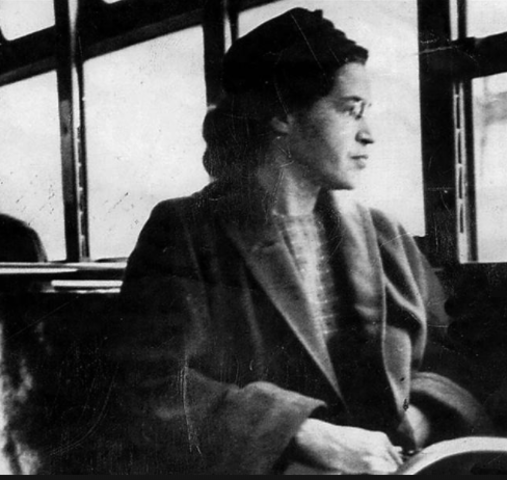 Rosa Parks refuses to give up her seat