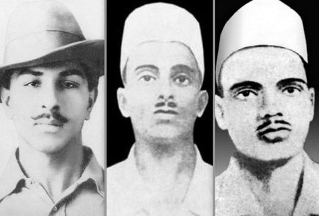 Bhagat Singh, Sukh Dev, and Rajguru are executed