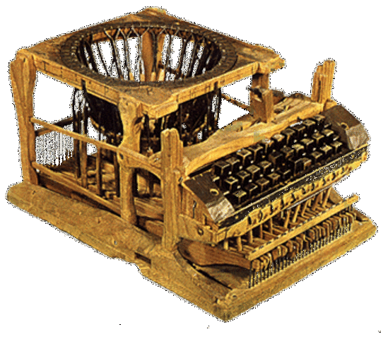 Henry Mill Primera Maquina de Escribir