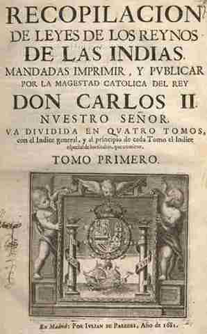 leyes de indias de 1512