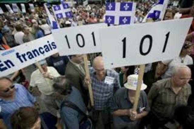 Bill 101 Passed in Quebec