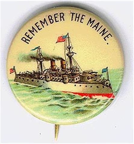 The Maine exploded and sank