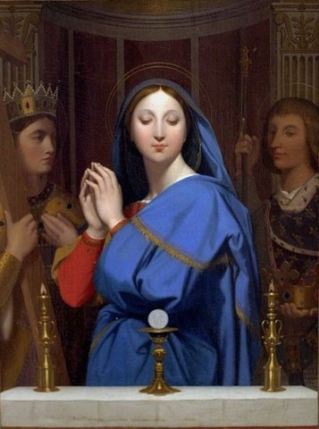 Ingres, La Vergine che adora l'Ostia