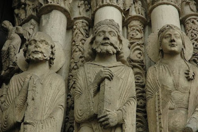 Timpano del transepto norte de Chartres