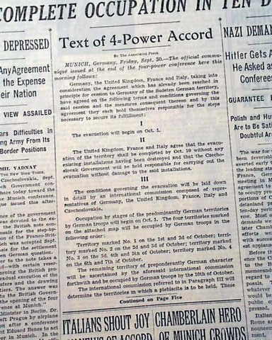 After the Munich Agreement