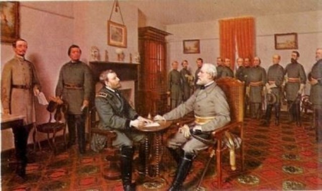 Surrender at Appomattox (end of Civil War)