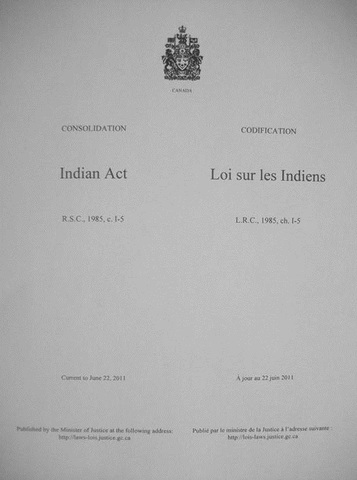The Indian Act is First Created