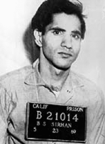 In a Los Angeles, California court, Sirhan Sirhan admits that he killed presidential candidate Robert F. Kennedy.