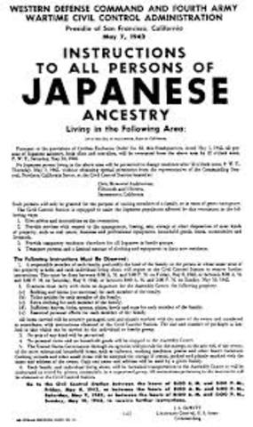 Japanese-American Internment order
