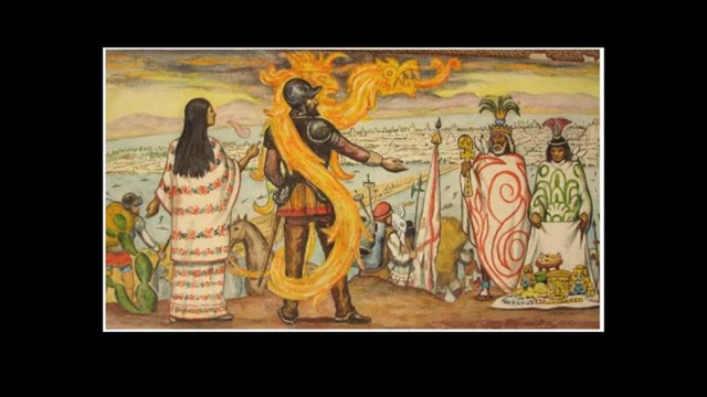 Los españoles llegan a la Gran Tenochtitlán.