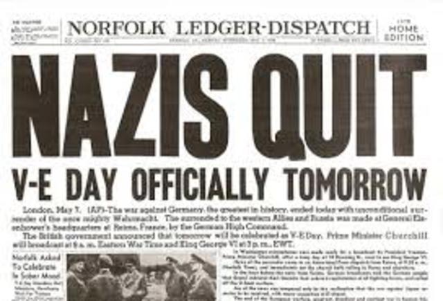 Germany Surrenders to the Allies