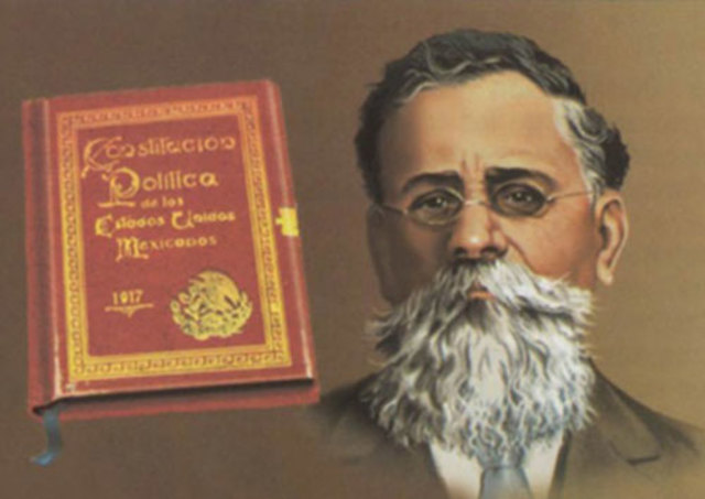 Promulgación de la Constitución Política de los Estados Unidos Mexicanos.