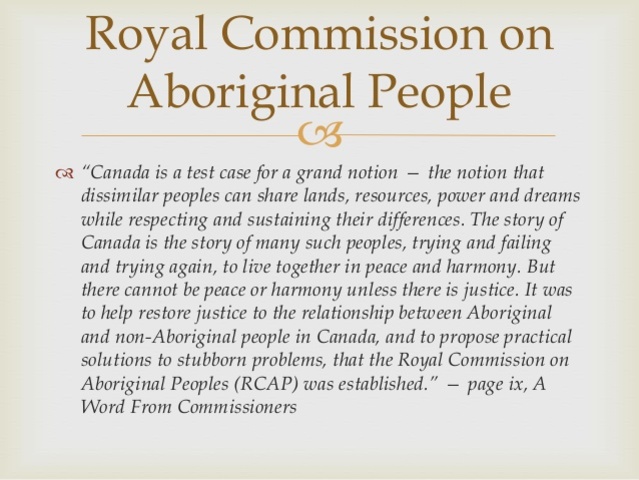 Royal Commission on Aboriginal Peoples