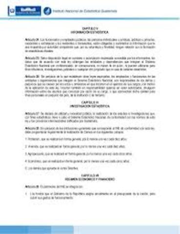 Emisión del reglamento para el Censo General de Población