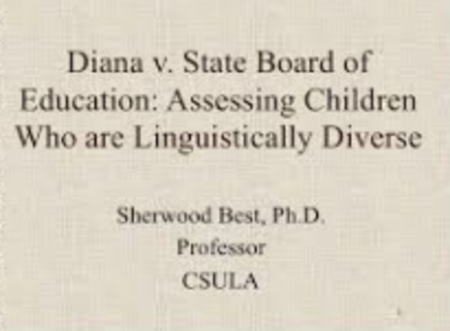 Diana vs. State Board of Education