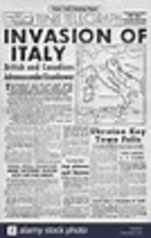 British and US Troops Invade Italy