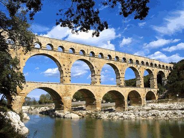 Roman aqueducts were invented!