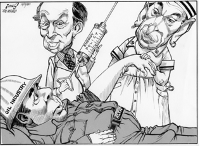 The NEP (National Energy Program) is implemented