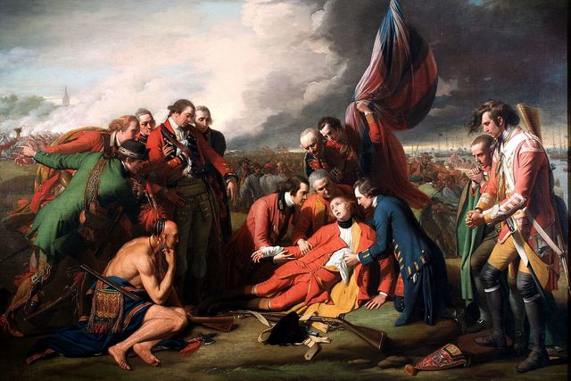 Wolfe defeats Montcalm at the Plains of Abraham