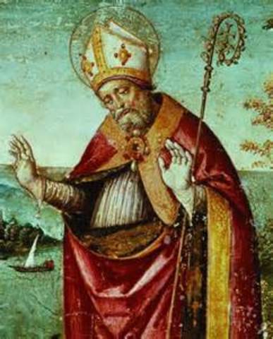 Augustine converts to Christinanty