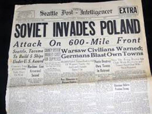 Russia initiates second invasion of Poland