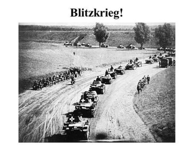 Hitler launches Blitzkrieg assault on Holland and Belgium
