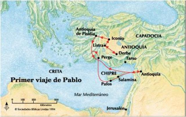 El primer viaje misionero de Pablo