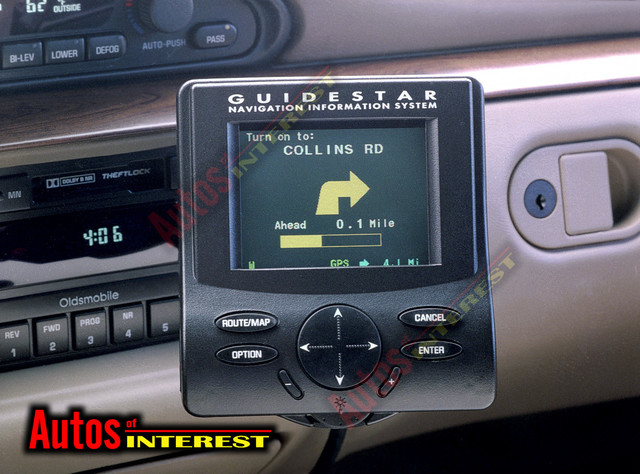 Oldsmobile offers first vehicle GPS navigation system